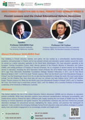 Thumbnail of GRIFE Finnish Education and Global Perspectives Seminar Series IX