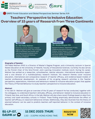 Thumbnail of GRIFE Finnish Education and Global Perspectives Seminar Series XVII